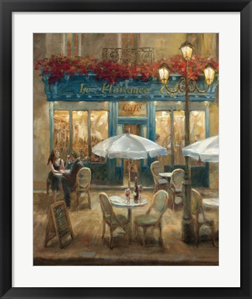 Framed Paris Cafe I Print