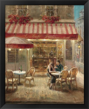 Framed Paris Cafe II Print