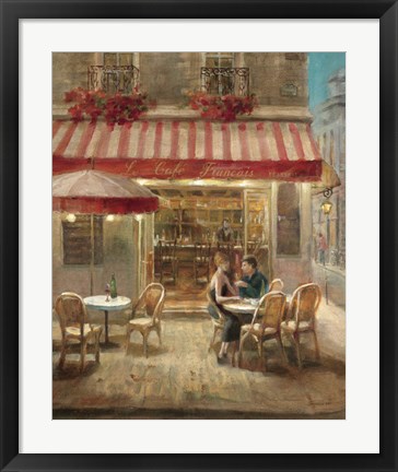 Framed Paris Cafe II Print