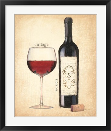 Framed Vintage Rouge Print