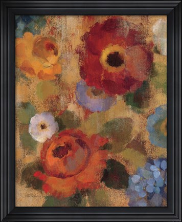 Framed Jacquard Floral II Print