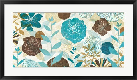 Framed Floral Burst Print