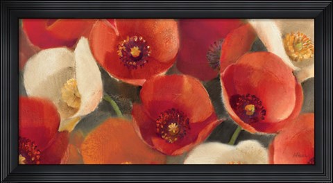 Framed Poppies Bloom I Print