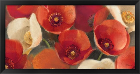 Framed Poppies Bloom I Print