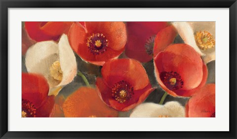 Framed Poppies Bloom I Print