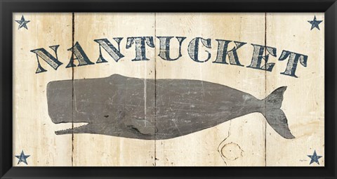 Framed Nantucket Whale Print