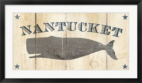 Framed Nantucket Whale Print