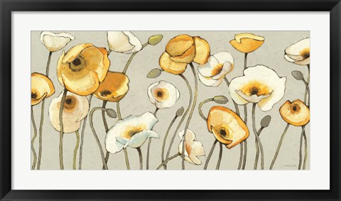 Framed Jaune Gris I Print