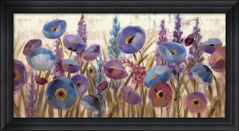 Framed Lupines and Poppies Print