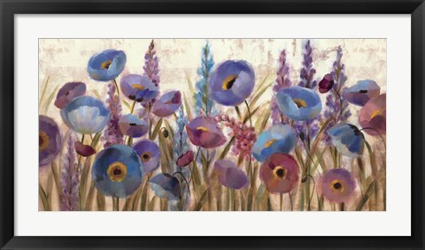 Framed Lupines and Poppies Print