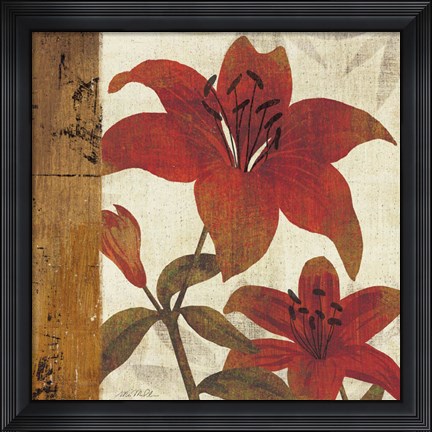 Framed Floral Harmony II Print