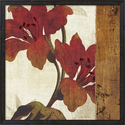 Framed Floral Harmony III Print