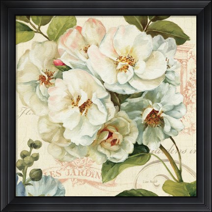 Framed Les Jardin III Print