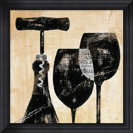 Framed Wine Selection II Print