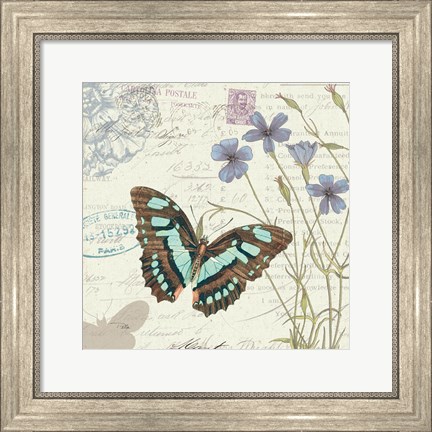 Framed Papillon Tales I Print