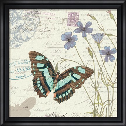 Framed Papillon Tales I Print