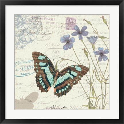 Framed Papillon Tales I Print