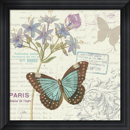 Framed Papillon Tales II Print