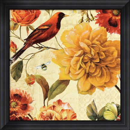 Framed Rainbow Garden Spice II Print