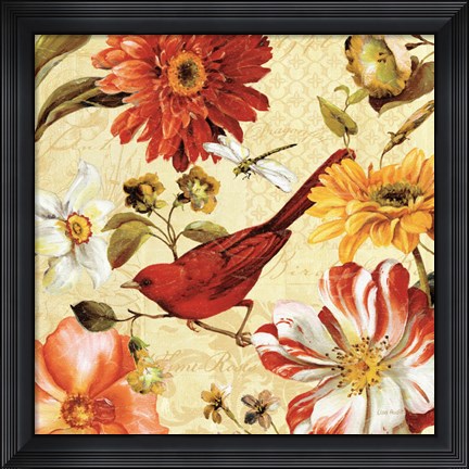 Framed Rainbow Garden Spice III Print