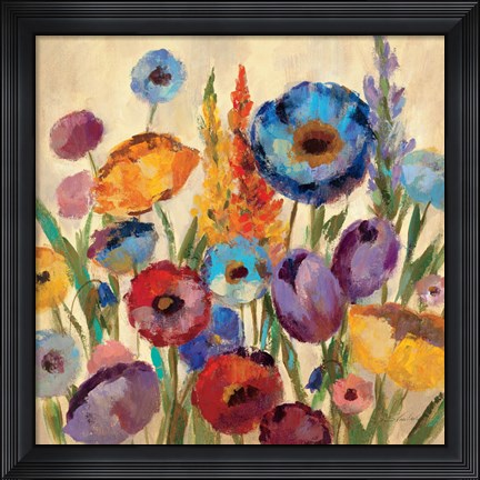 Framed Garden Hues II Print