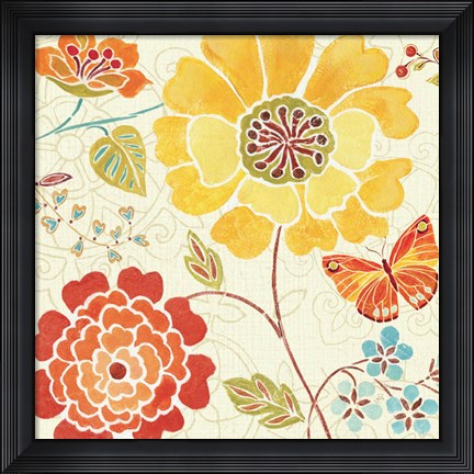 Framed Spice  Bouquet III Print