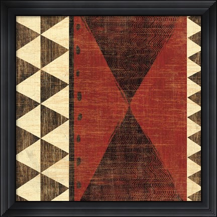 Framed Patterns of the Savanna II Print