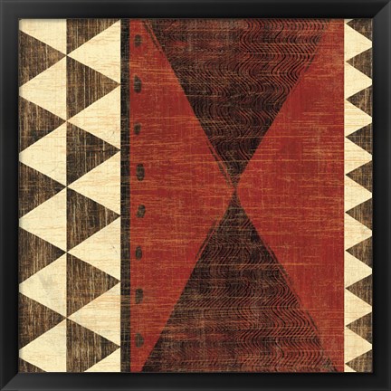 Framed Patterns of the Savanna II Print