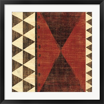 Framed Patterns of the Savanna II Print