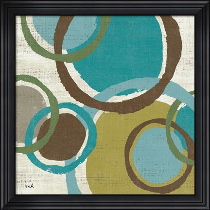 Framed Vintage Bubbles I Print