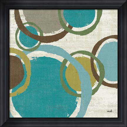 Framed Vintage Bubbles II Print