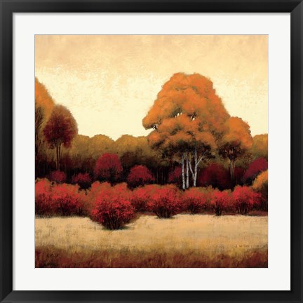 Framed Autumn Forest I Print