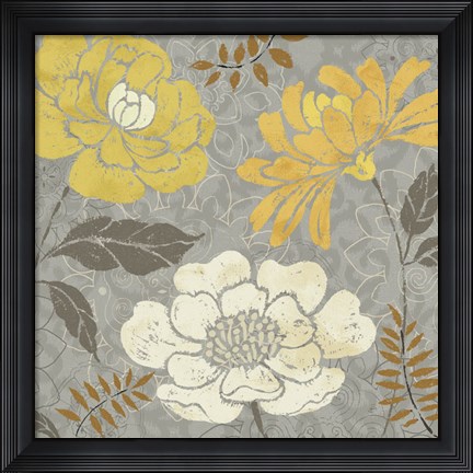 Framed Morning Tones Gold II Print