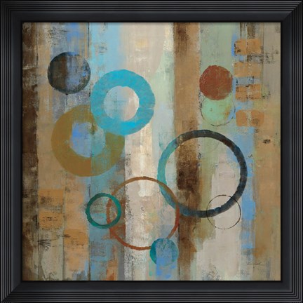 Framed Bubble Graffiti I Print