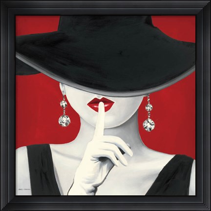 Framed Haute Chapeau Rouge I Print