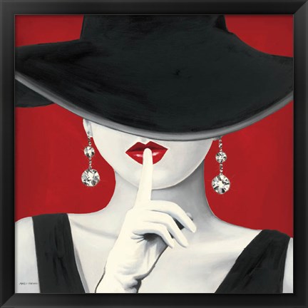 Framed Haute Chapeau Rouge I Print