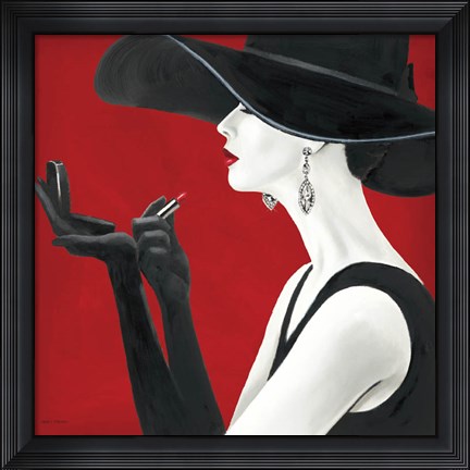 Framed Haute Chapeau Rouge II Print