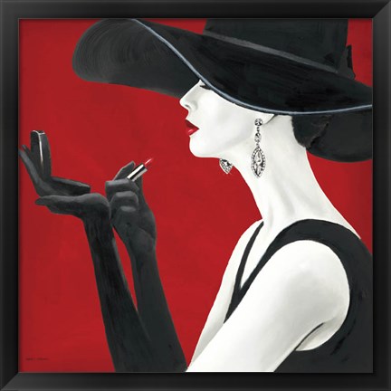 Framed Haute Chapeau Rouge II Print