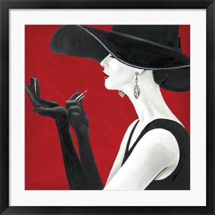 Framed Haute Chapeau Rouge II Print