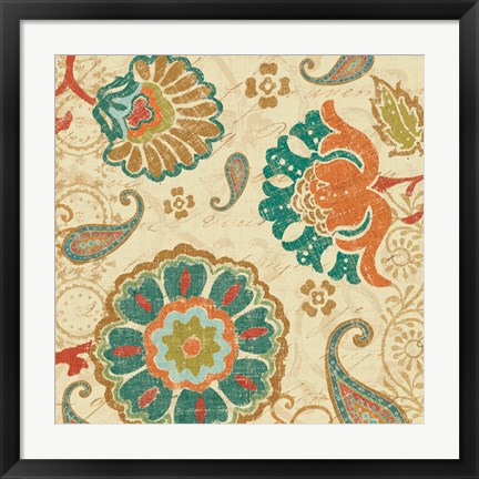 Framed Fall Paisley II Print