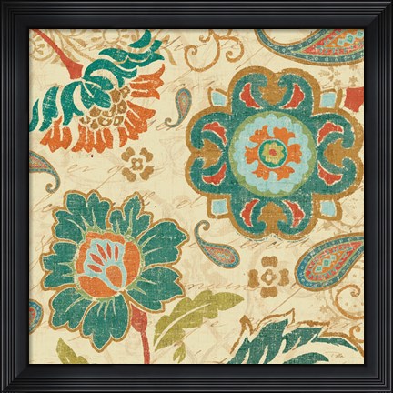 Framed Fall Paisley III Print