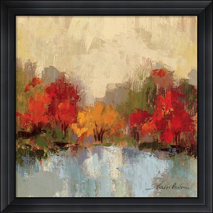 Framed Fall Riverside I Print