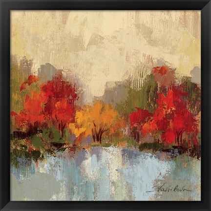 Framed Fall Riverside I Print