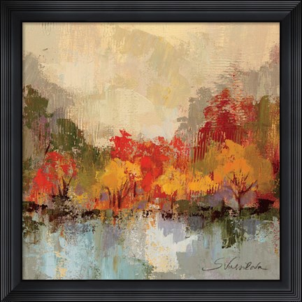 Framed Fall Riverside II Print