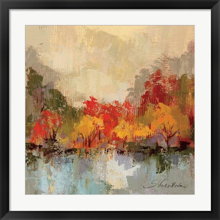 Framed Fall Riverside II Print