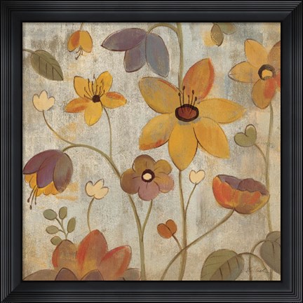 Framed Floral Song III Print