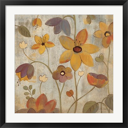 Framed Floral Song III Print