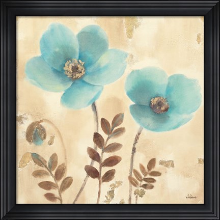 Framed Poppies Three I Print