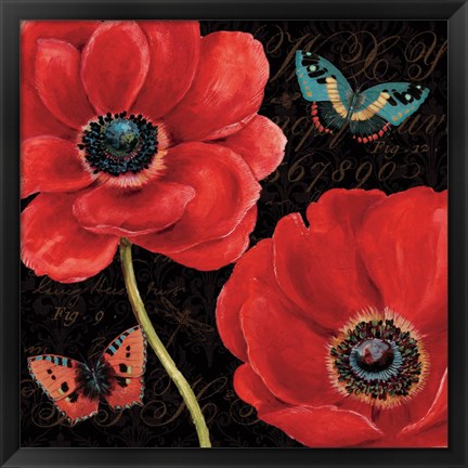 Framed Petals and Wings II Print