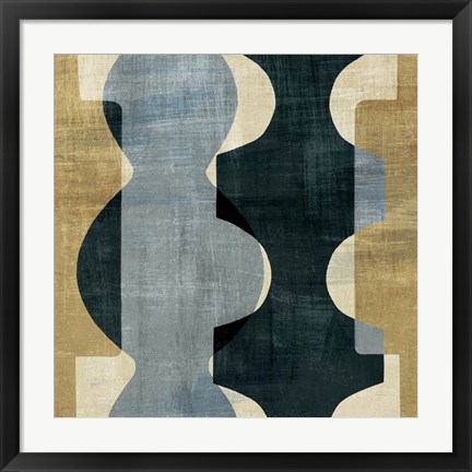 Framed Geometric Deco I Print